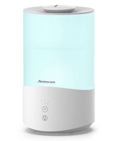 Aromacare Humidifiers for Bedroom, 4L Cool Mist Large Humidifier with Essential Oil Diffuser, Ultrasonic Top Fill Air Humidifier for Baby Home