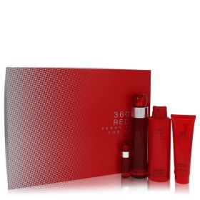 Perry Ellis Gift Set -- 3.4 oz Eau De Toilette Spray + .25 oz Mini EDT Spray + 6.8 oz Body Spray + 3 oz Shower Gel