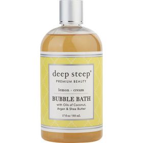 DEEP STEEP by Deep Steep LEMON CREAM BUBBLE BATH 17 OZ