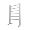 Electric Heated Towel Rack for Bathroom, Wall Mounted Towel Warmer, 6 Stainless Steel Bars Drying Rack