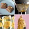 EELHOE Gold Foil Paper Pastry Decorations - Multi-purpose Decorations For Pastry And Facial Mask Care