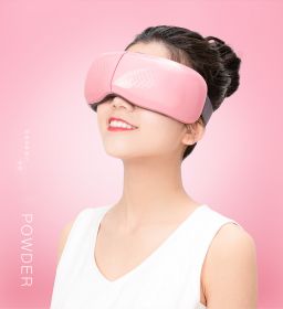 Bluetooth Vibrating Hot Compress Airbag Kneading Sleep Aid Eye Protection Device (Option: Pink-USB)