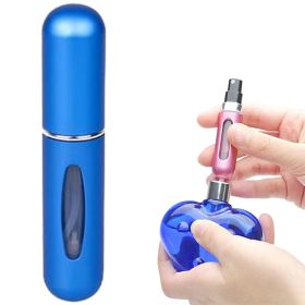 5ML Perfume Atomiser, 2PCS Perfume Refillable Bottle Portable for Travel (Color: Dark Blue)