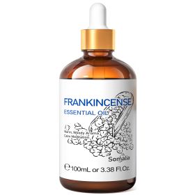 HIQILI 100ML Frankincense Essential Oils,100% Pure Nature for Aromatherapy, Diffuser, Humidifier, Massage, Relieve Stress (Color: Frankincense, NET WT: 100ml)