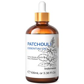 HIQILI 100ML Patchouli Essential Oils,100% Pure Nature for Aromatherapy, Diffuser, Humidifier, Massage, Keep happy, Candle (Color: Patchouli, NET WT: 100ml)